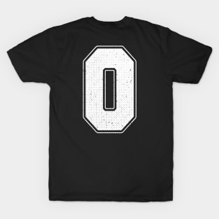 Athletic Sports Jersey - Number 0 (Zero) T-Shirt